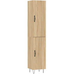 vidaXL Buffet haut Chêne sonoma 34,5x34x180 cm Bois d'ingénierie