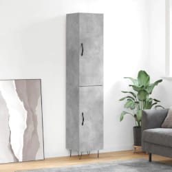 vidaXL Buffet haut gris béton