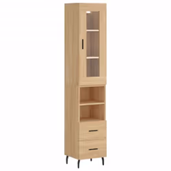 Cherchez-vous un buffet haut de gamme stylé ? Ce buffet haut ajoute un charme élégant à votre intérieur existant ! Matériau d ...