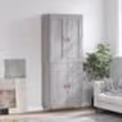 vidaXL Buffet haut Sonoma gris 69,5x34x180 cm Bois d'ingénierie
