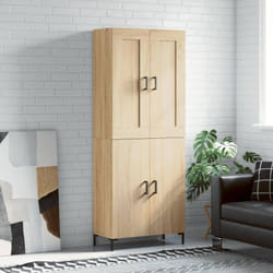 Vidaxl - Buffet Haut Chêne Sonoma 69,5x34x180 Cm Bois D'Ingénierie