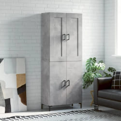 vidaXL Buffet Haut - Gris Béton