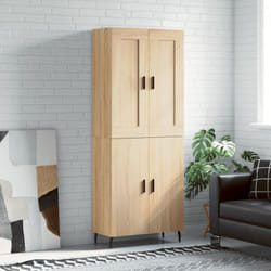 vidaXL Buffet haut Chêne sonoma 69,5x34x180 cm Bois d'ingénierie