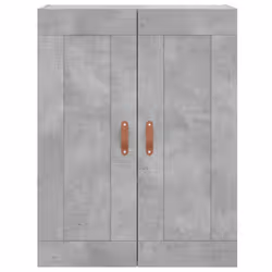 vidaXL Buffet haut Gris béton 69,5x34x180 cm Bois d'ingénierie