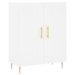 vidaXL Buffet haut Blanc 69,5x34x180 cm Bois d'ingénierie