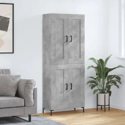 vidaXL Buffet haut - Gris béton