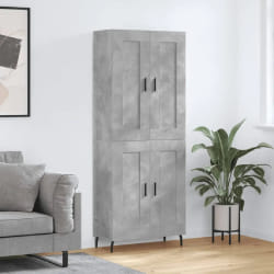 VIDAXL Buffet haut Gris béton