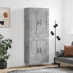 vidaXL Buffet haut - Gris béton