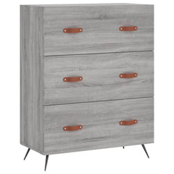 vidaXL Buffet haut Sonoma gris 69,5x34x180 cm Bois d'ingénierie