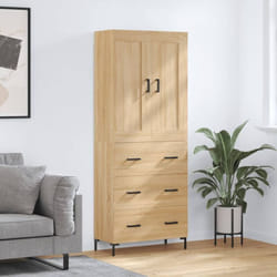 Vidaxl - Buffet haut Chêne sonoma 69,5x34x180 cm Bois d'ingénierie