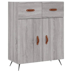 vidaXL Buffet haut Sonoma gris 69,5x34x180 cm Bois d'ingénierie