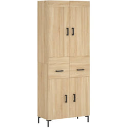 Vidaxl - Buffet Haut Chêne Sonoma 69,5x34x180 Cm Bois D'Ingénierie