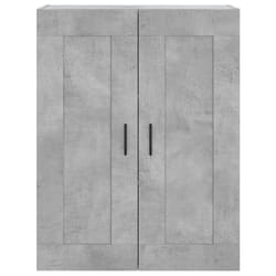 vidaXL Buffet haut Gris béton 69,5x34x180 cm Bois d'ingénierie