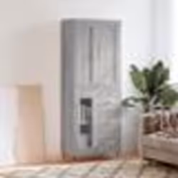 vidaXL Buffet haut Sonoma gris 69,5x34x180 cm Bois d'ingénierie