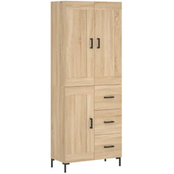 Vidaxl - Buffet haut Chêne sonoma 69,5x34x180 cm Bois d'ingénierie