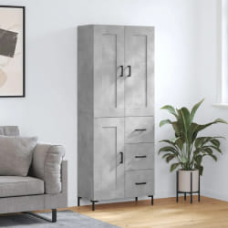 VIDAXL vidaXL Buffet haut Gris béton