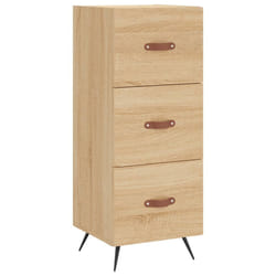 vidaXL Buffet haut Chêne sonoma 34,5x34x180 cm Bois d'ingénierie