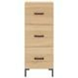 vidaXL Buffet haut Chêne sonoma 34,5x34x180 cm Bois d'ingénierie