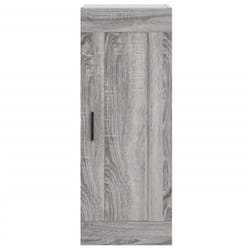 vidaXL Buffet haut Sonoma gris 34,5x34x180 cm Bois d'ingénierie