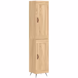 vidaXL Buffet haut Chêne sonoma 34,5x34x180 cm Bois d'ingénierie