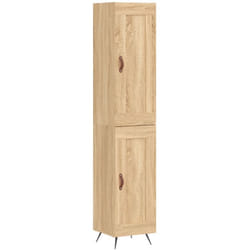 vidaXL Buffet haut Chêne sonoma 34,5x34x180 cm Bois d'ingénierie