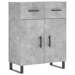 vidaXL Buffet haut Gris béton 69,5x34x180 cm Bois d'ingénierie