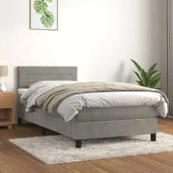 VIDAXL - Gris clair 100x200 cm