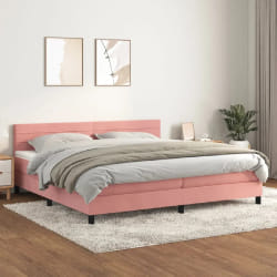 VIDAXL Sommier à lattes de lit - Rose 200x200 cm