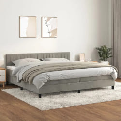 vidaXL Sommier à lattes - Gris clair 200x200 cm