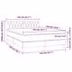 vidaXL Sommier à lattes de lit avec matelas Rose 140x190 cm Velours - 140 x 190 cm
