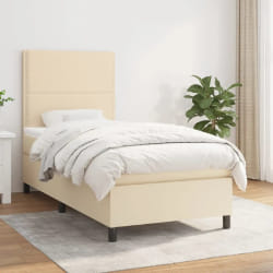 vidaXL Sommier à lattes de lit 90x200 cm - Crème