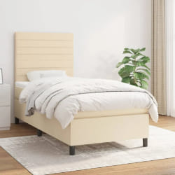 vidaXL Sommier à lattes de lit 80x200 cm Crème