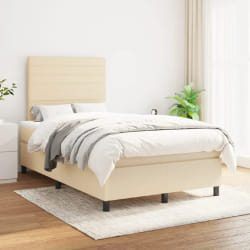VIDAXL Sommier à lattes 120x200 - Crème