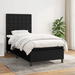 vidaXL Sommier et matelas - Noir