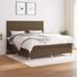 vidaXL Sommier à lattes de lit avec matelas Marron foncé 180x200 cm - 180 x 200 cm