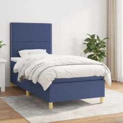 vidaXL Sommier à lattes - Bleu 100x200
