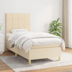 VIDAXL vidaXL Sommier à lattes Crème - 90x200 cm