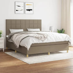 vidaXL Sommier Taupe 180x200 cm