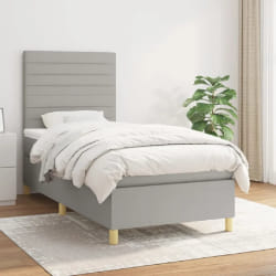 vidaXL Gris clair 80x200 cm