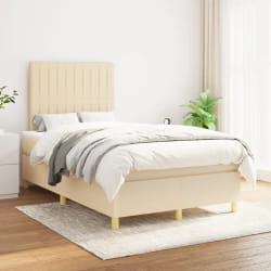 vidaXL Sommier à lattes 120x200 Crème