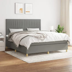 VIDAXL Gris foncé 160x200 cm