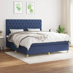 VIDAXL 160x200 cm - Tissu Bleu