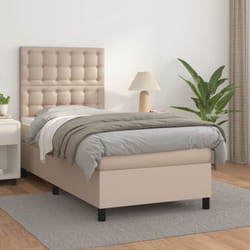 Sommier À Lattes De Lit Avec Matelas Cappuccino 80x200 Cm Vidaxl
