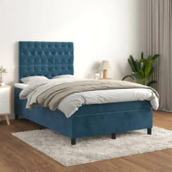 vidaXL 120x200 cm bleu foncé