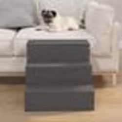 vidaXL Escalier pour animaux de compagnie Gris 40x37,5x35 cm Bois pin