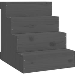 Vidaxl - Escalier pour animaux de compagnie Gris 40x49x47 cm Bois de pin