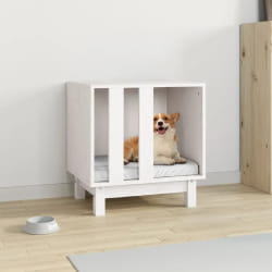 vidaXL Niche pour chien - Blanc
