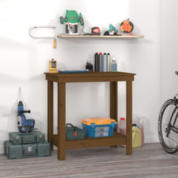 Vidaxl - Banc de travail Marron miel 80x50x80 cm Bois de pin massif
