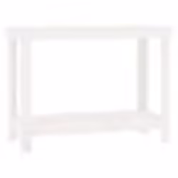 vidaXL Banc de travail Blanc 110x50x80 cm Bois de pin massif
