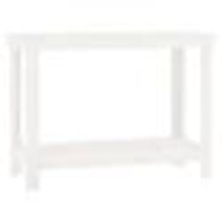 vidaXL Banc de travail Blanc 110x50x80 cm Bois de pin massif
